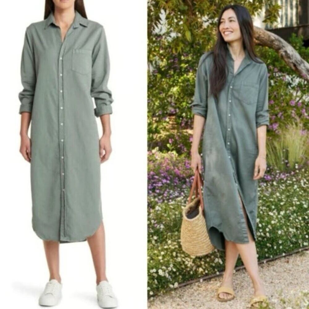 Frank & Eileen Rory Maxi Dress Eucalyptus Green XS - Picture 1 of 7